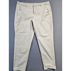 Lane Bryant Women's Khaki Straight Leg Ankle Pants Size 22